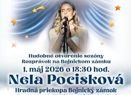 Rozprávkový koncert pod hviezdami na Bojnickom zámku – Nela Pocisková